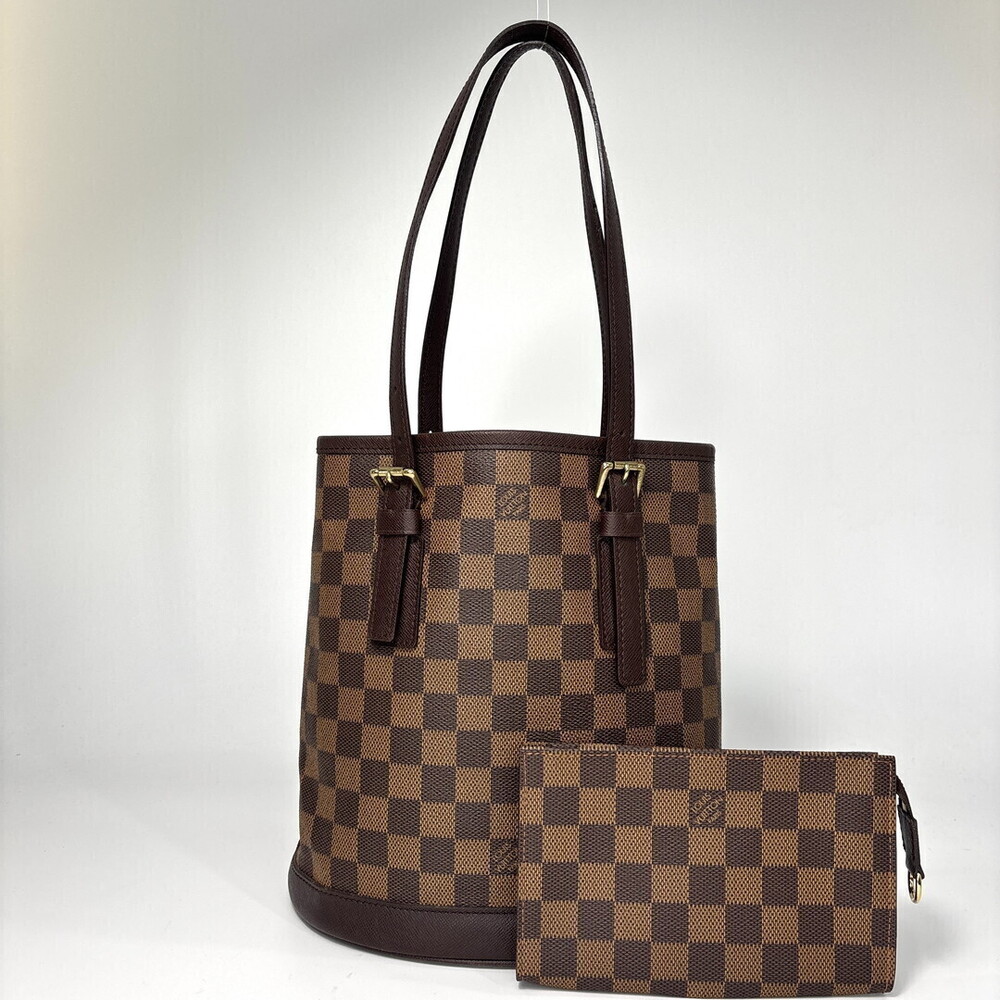 Louis Vuitton Damier Mare tote bag Handbag brown pouch